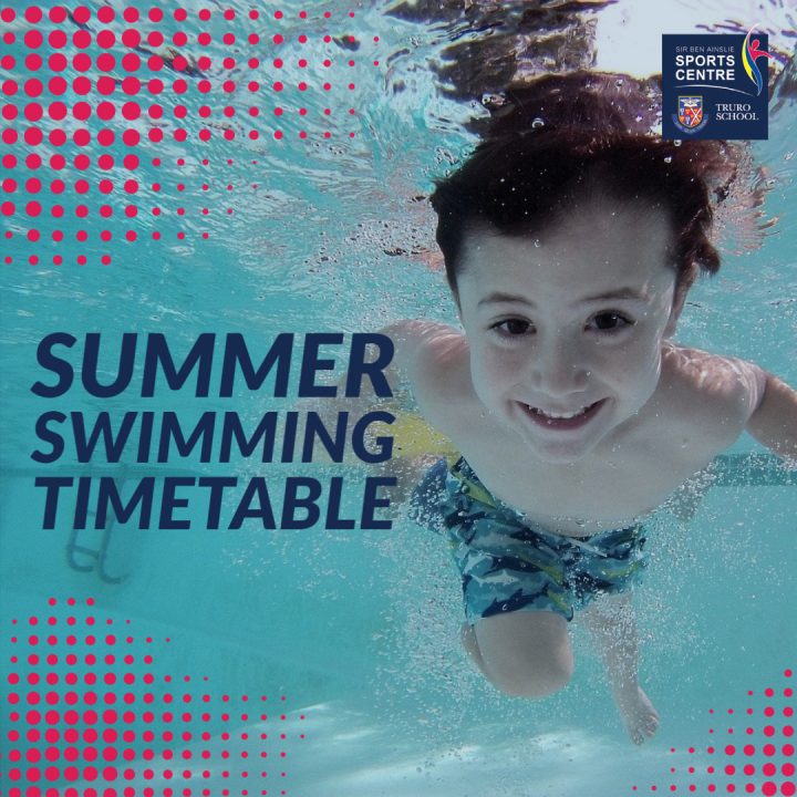 Summer swimming timetable Sir Ben Ainslie Sports Centre